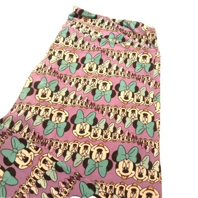 LuLaRoe Women's Size XL Leggings Minnie Mouse Disney All Over Print Comfy & Cute